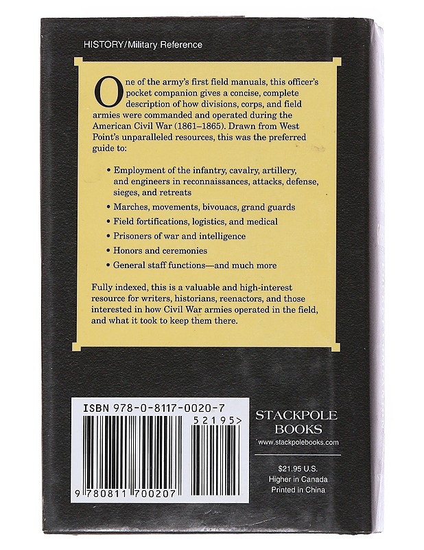 The 1862 Army Officer's Pocket Companion - William P.Craighill - Historiakirjat - 10105558283 - 1