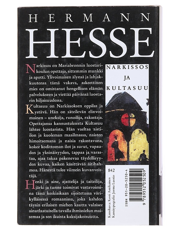 Narkissos ja Kultasuu - Hesse, Hermann - Romaanit ja novellit - 10105558291 - 1