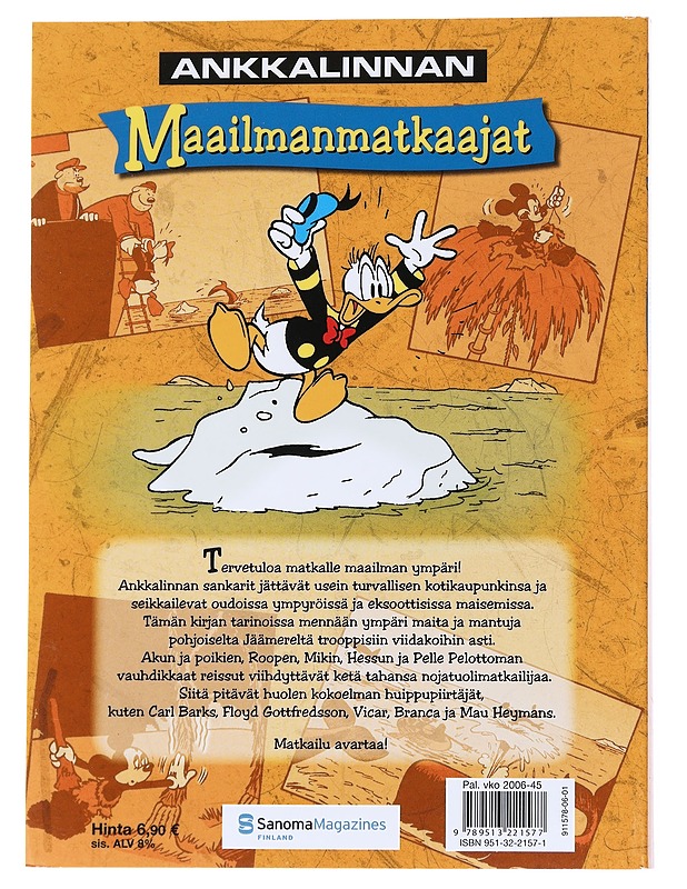 Ankkalinnan maailmanmatkaajat - Disney, Walt - Sarjakuvat - 10105558357 - 1