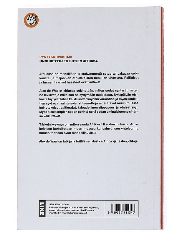 Unohdettujen sotien Afrikka - De Waal - Tietokirjat ja oppaat - 10105558397 - 1