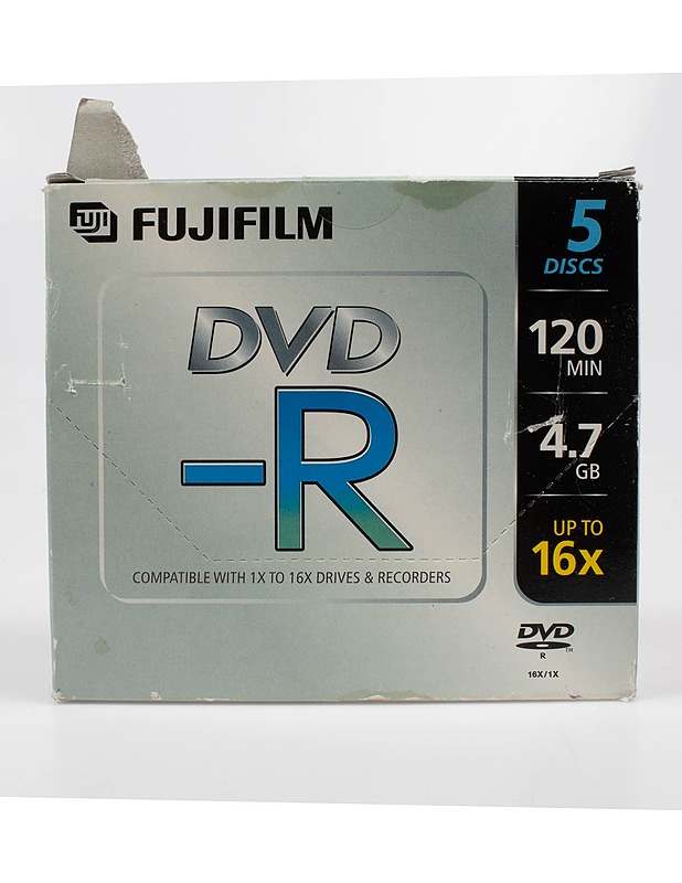 Tyhjä Fujifilm DVD-R pakkaus, 5 kappaletta - CD-levyt - 10105558401 - 0