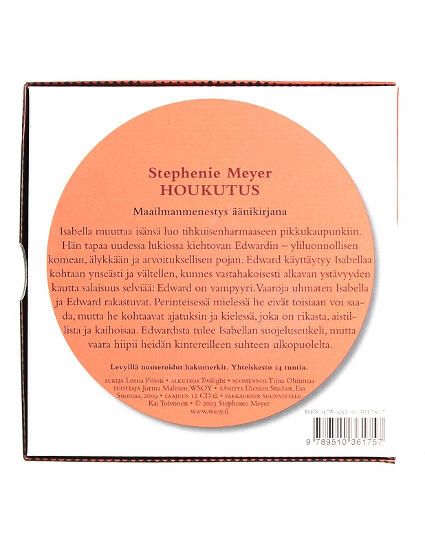 Stephenie Meyer - Houkutus - CD - CD-levyt - 10105558421 - 1