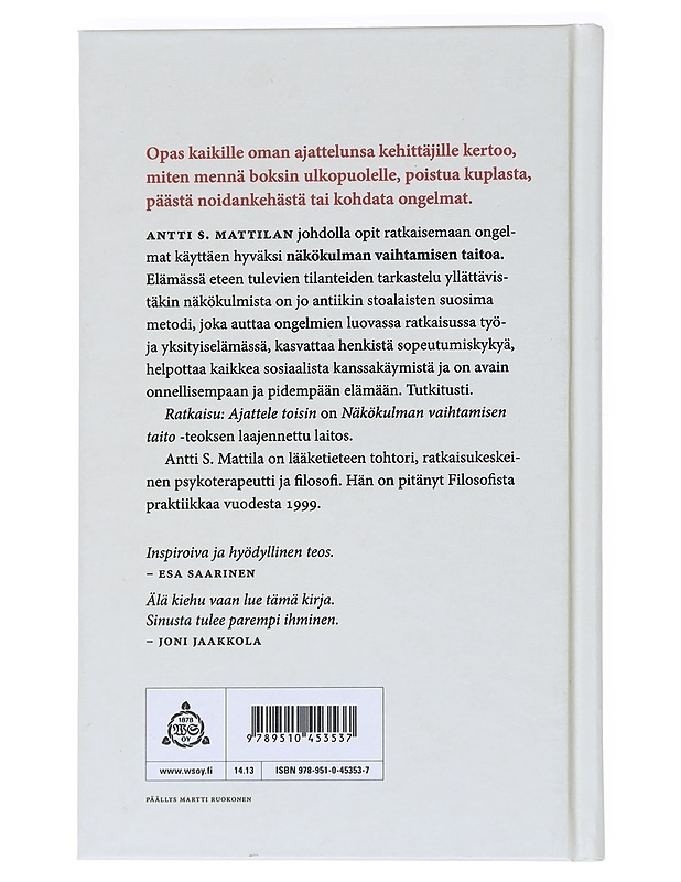 Ratkaisu : ajattele toisin - Mattila, Antti - Tietokirjat ja oppaat - 10105558511 - 1