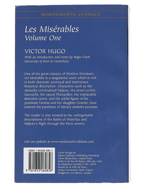 Les misérables. Volume 1, the first part of a novel bound as two volumes - Victor Hugo - Romaanit ja novellit - 10105558531 - 1