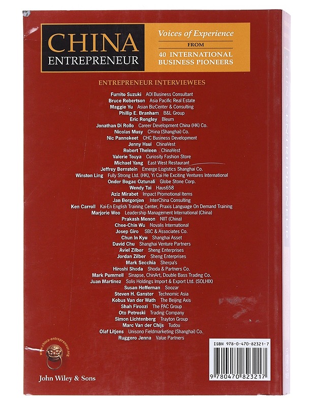 China entrepreneur - Fernández, Juan Antonio - Tietokirjat ja oppaat - 10105558551 - 1