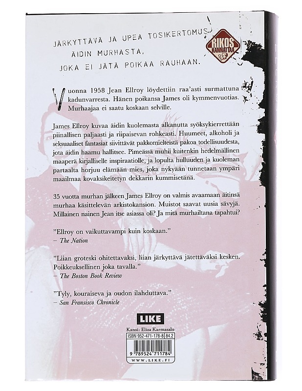 Muistoja pimeästä - Ellroy, James - Elämäkerrat ja muistelmat - 10105558553 - 1