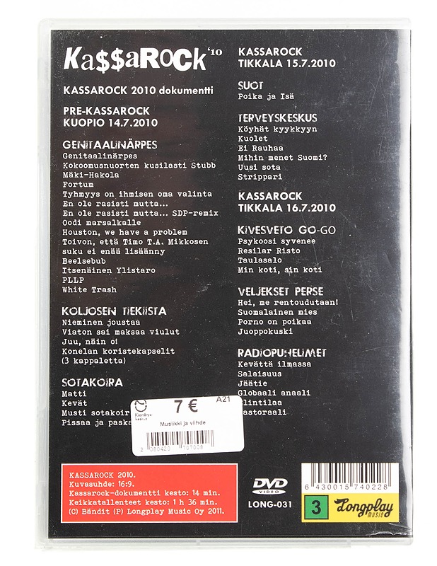 Kassarock - DVD - DVD-elokuvat - 10105558566 - 1