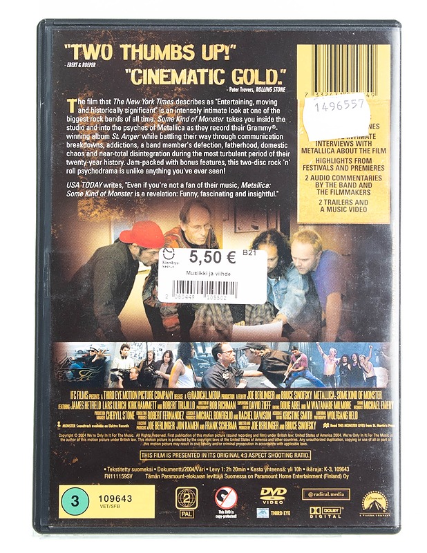 Metallica some kind of monster - DVD - DVD-elokuvat - 10105558570 - 1