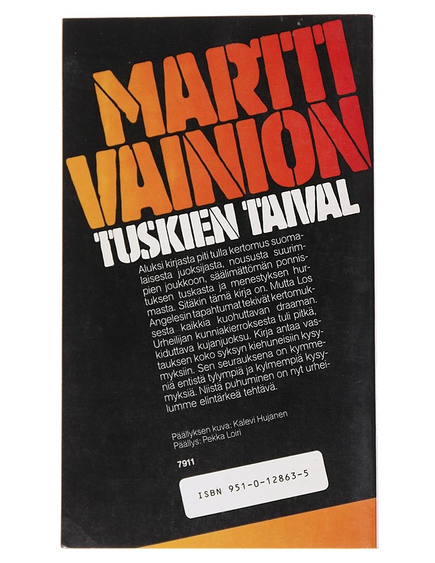 Martti Vainion tuskien taival : raportti juoksijasta, syyttömistä ja syyllisistä - Eino Leino - Elämäkerrat ja muistelmat - 10105558614 - 1