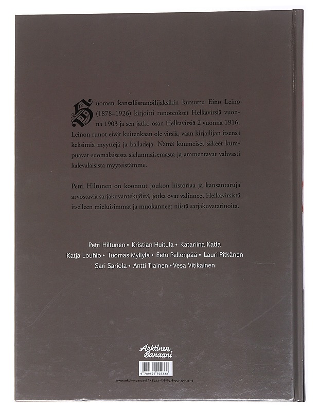 Eino Leinon Helkavirsiä - Petri Hiltunen - Sarjakuvat - 10105558649 - 1