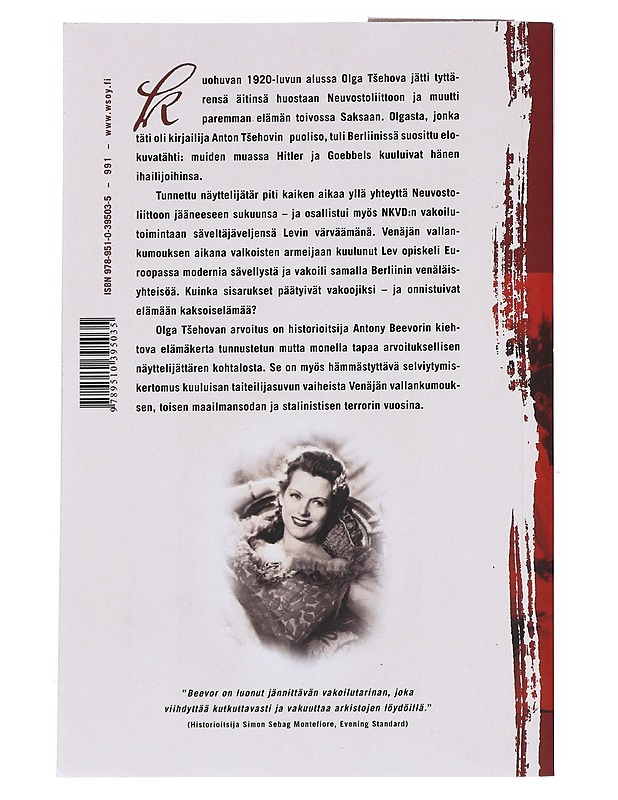 Olga Tsehovan arvoitus - Beevor, Antony - Elämäkerrat ja muistelmat - 10105558658 - 1