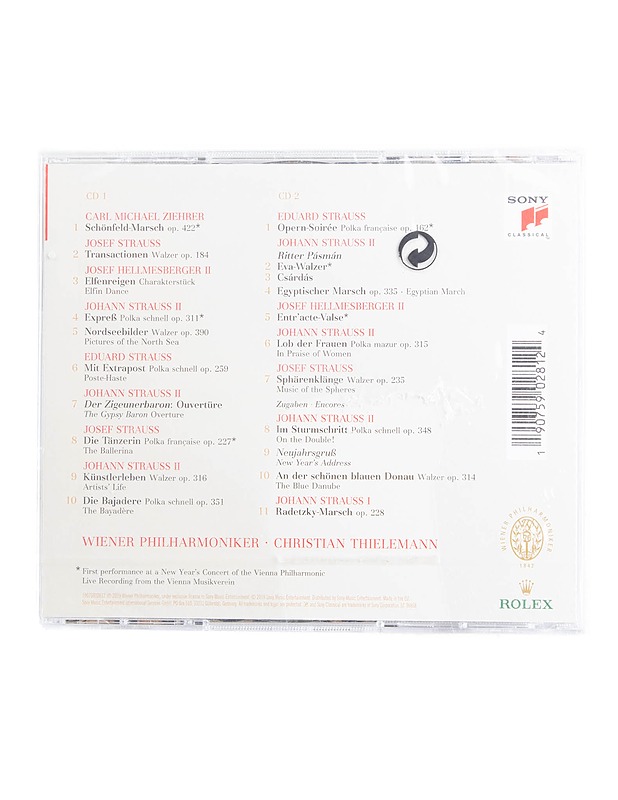 Wiener Philharmoniker & Christian Thielemann - Neujahrskonzert 2019 = New Year's Concert 2019 - CD - CD-levyt - 10105558683 - 1