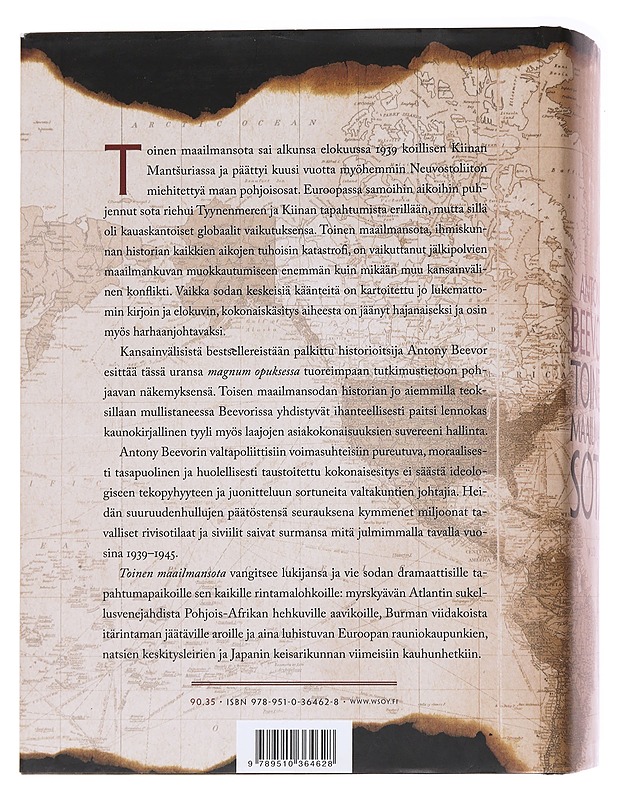 Toinen maailmansota - Beevor, Antony - Historiakirjat - 10105558702 - 1