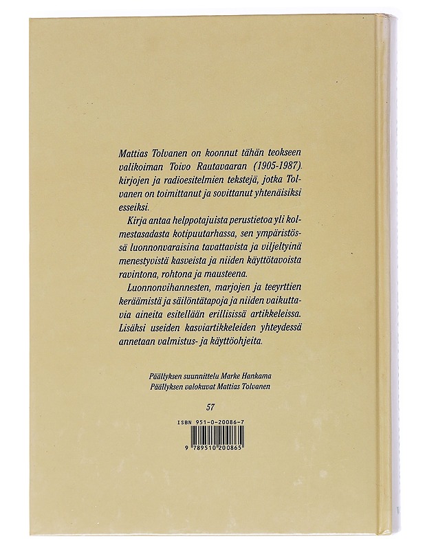 Toivo Rautavaaran terveyskasvikirja - Rautavaara, Toivo - Tietokirjat ja oppaat - 10105558766 - 1
