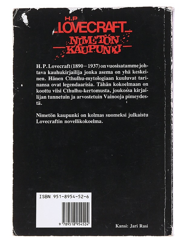 Nimetön kaupunki - Lovecraft, H. P. - Romaanit ja novellit - 10105558795 - 1