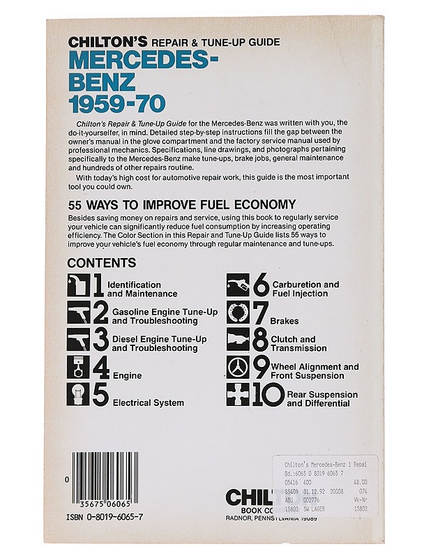 Mercedes Benz 1959-70 - ED. BY JEFFREY W. HALLINGER - Harrastekirjat - 10105558869 - 1