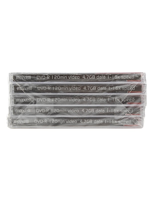 Maxell DVD-R pakkaus (16x tallennusnopeus), 5 kpl - CD-levyt - 10105558881 - 1