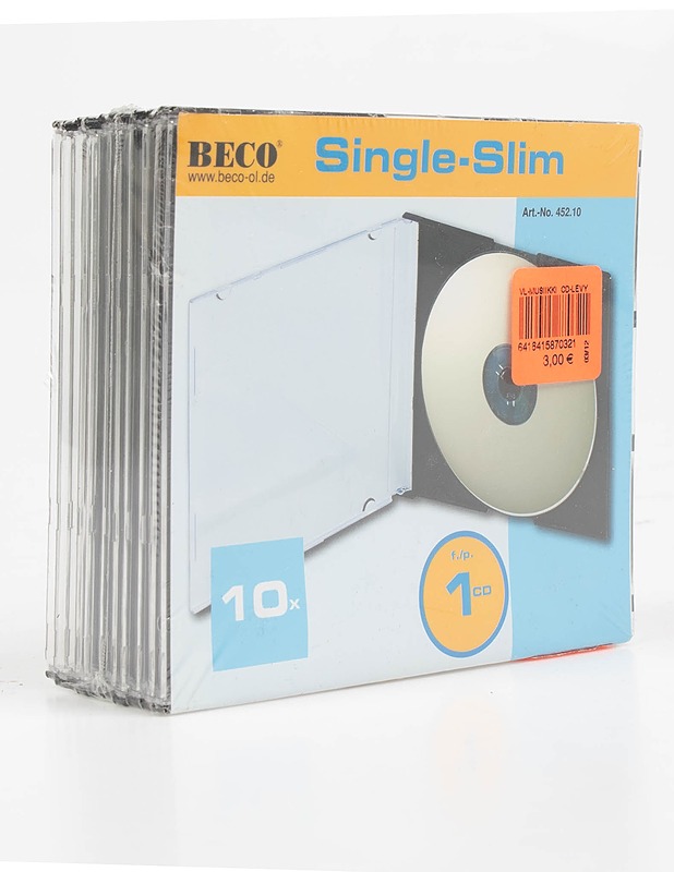 Ohut CD-suojakotelosarja, 10 kappaletta - CD-levyt - 10105558890 - 0