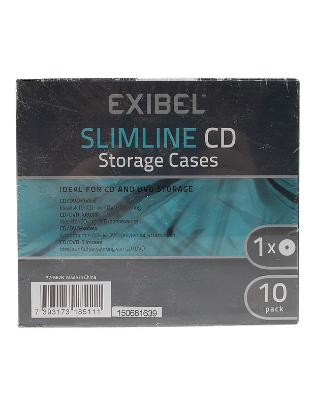Ohut CD-suojakotelosarja, 10 kappaletta - CD-levyt - 10105558894 - 0