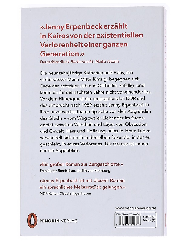 Kairos : Roman - Erpenbeck, Jenny - Romaanit ja novellit - 10105558961 - 1