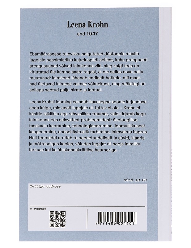 Hotel Sapiens - Krohn, Leena - Romaanit ja novellit - 10105559022 - 1