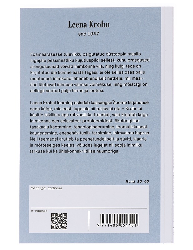 Hotel Sapiens - Krohn, Leena - Romaanit ja novellit - 10105559029 - 1