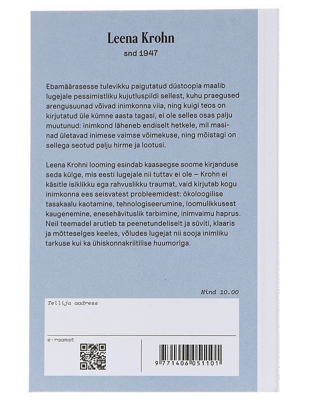 Hotel Sapiens - Krohn, Leena - Romaanit ja novellit - 10105559040 - 1