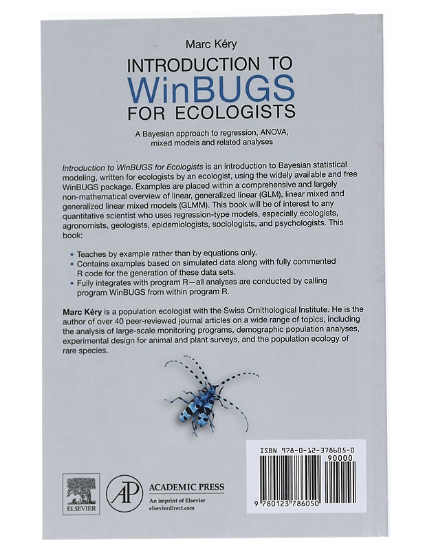 Introduction to winbugs for ecologists - Kery, Marc - Tietokirjat - 10105559043 - 1