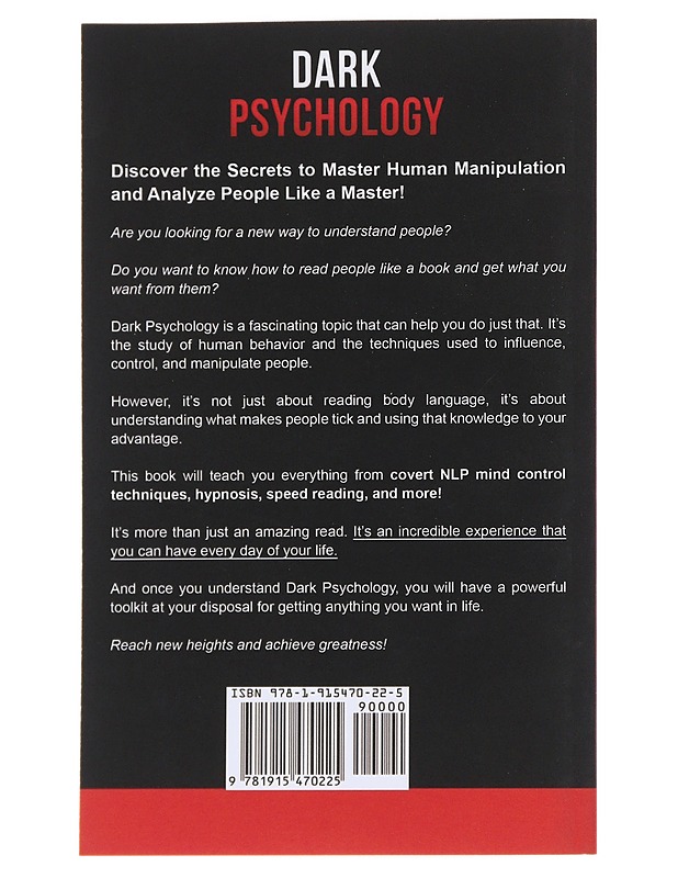 Dark Psychology - McDaniel, Vincent - Tietokirjat ja oppaat - 10105559064 - 1