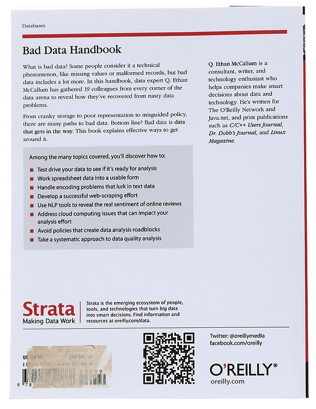 Bad data handbook - McCallum, Q. Ethan - Tietokirjat ja oppaat - 10105559079 - 1