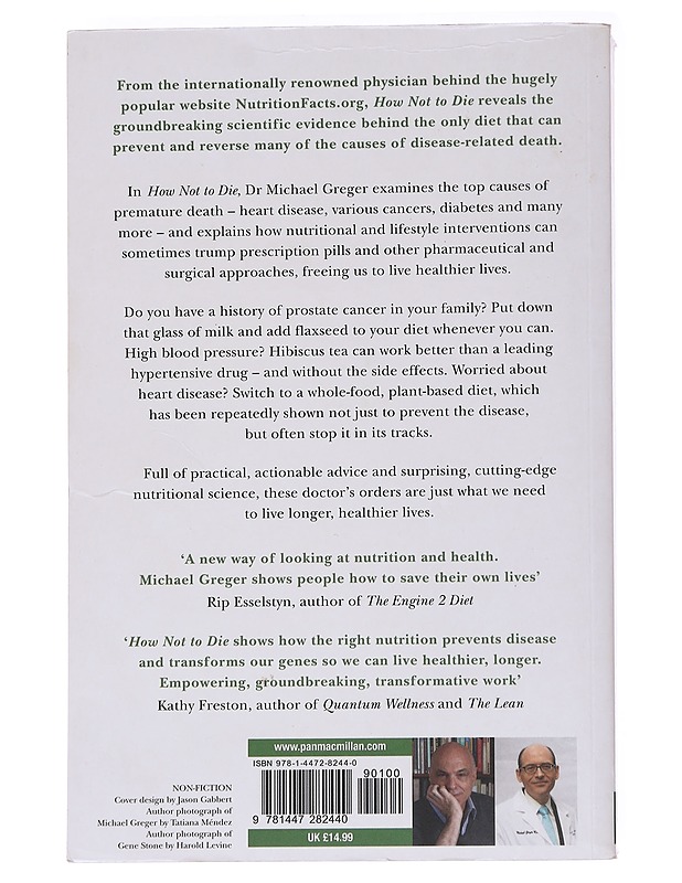 How Not to Die - Dr Michael Greger - Tietokirjat ja oppaat - 10105559097 - 1