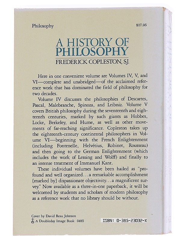A history of philosophy. Book 2, vols. 4-6 - Frederick Copleston - Tietokirjat - 10105559098 - 1