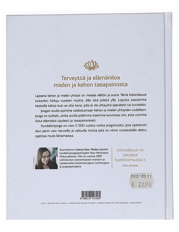 Voiman tie / kundaliinijoogaa Yogi Bhajanin mukaan - Khalsa, Inderjit Kaur - Tietokirjat ja oppaat - 10105559119 - 1