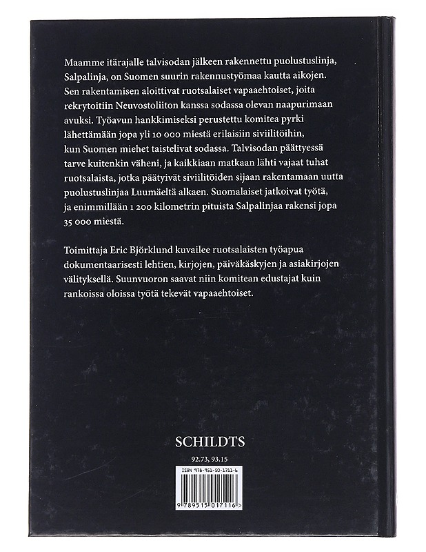 Kohti Salpalinjaa - Björklund, Eric - Historiakirjat - 10105559213 - 1