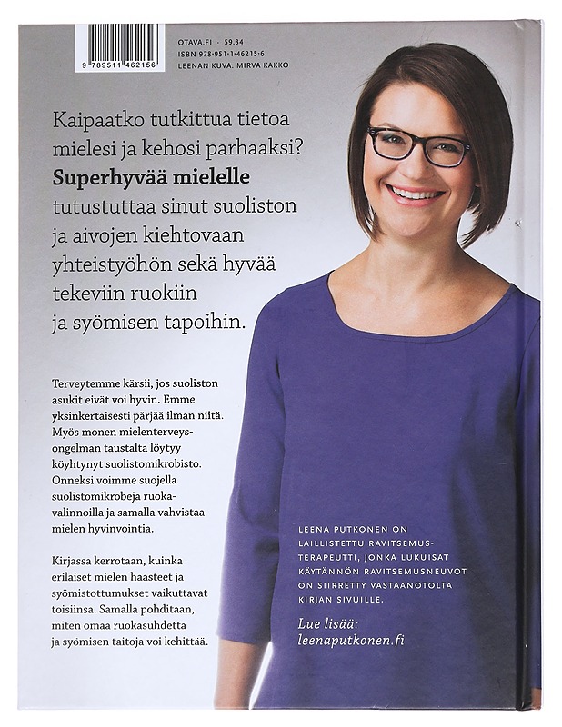 Superhyvää mielelle / nauti ruoasta, helli suolistoa - Leena Putkonen - Tietokirjat ja oppaat - 10105559216 - 1