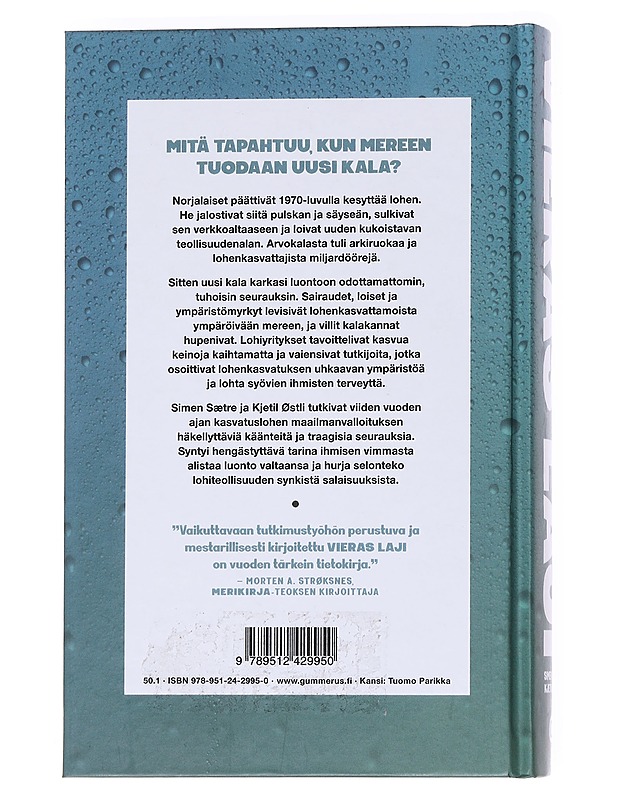 Vieras laji : kuinka lohesta tuli miljardibisnes - Sætre, Simen - Kirja lahjaksi - 10105559221 - 1