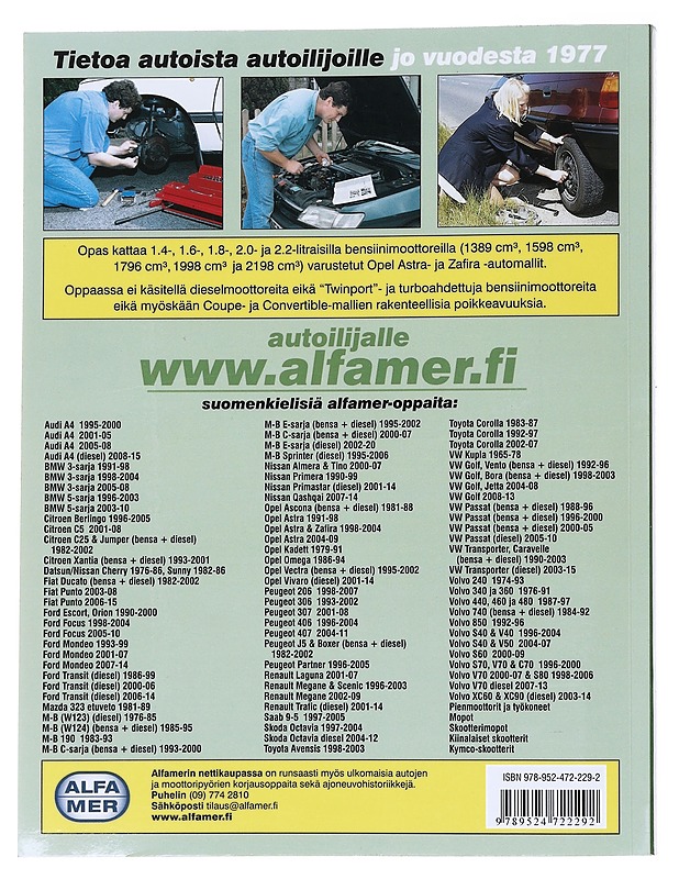 Opel Astra & Zafira 1998-2004 / korjausopas - Legg, A. K. - Tietokirjat ja oppaat - 10105559227 - 1