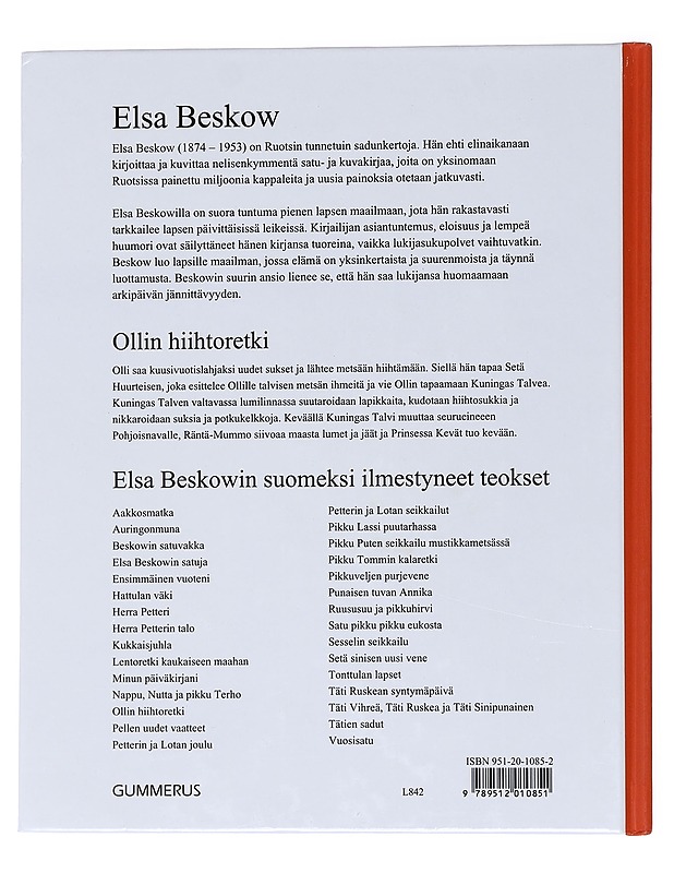 Ollin hiihtoretki : Elsa Beskowin satu - [Beskow, Elsa] - Lastenkirjat - 10105559243 - 1