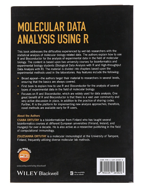 Molecular Data Analysis Using R -  Ortutay, Csaba - Tietokirjat - 10105559258 - 1