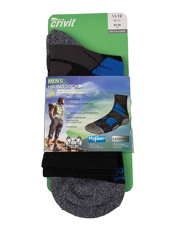 CRIVIT miesten vaellussukat, 45-46 - Asusteet - 10105559289 - 0