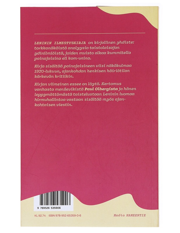 Leninin ilmestyskirja / kirjoituksia painajaisista, historiasta, kulttuurista ja politiikasta - Riikka Tanner - Tietokirjat ja oppaat - 10105559306 - 1