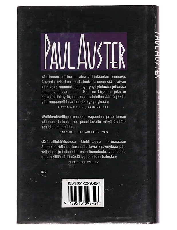 Sattuman soittoa - Auster, Paul - Romaanit ja novellit - 10105559333 - 1