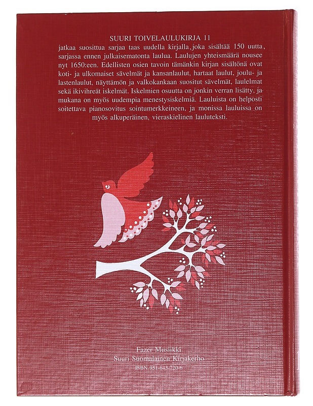Suuri toivelaulukirja 11 - toim. Heikki Uusitalo - Musiikki- ja elokuvakirjat - 10105559386 - 1