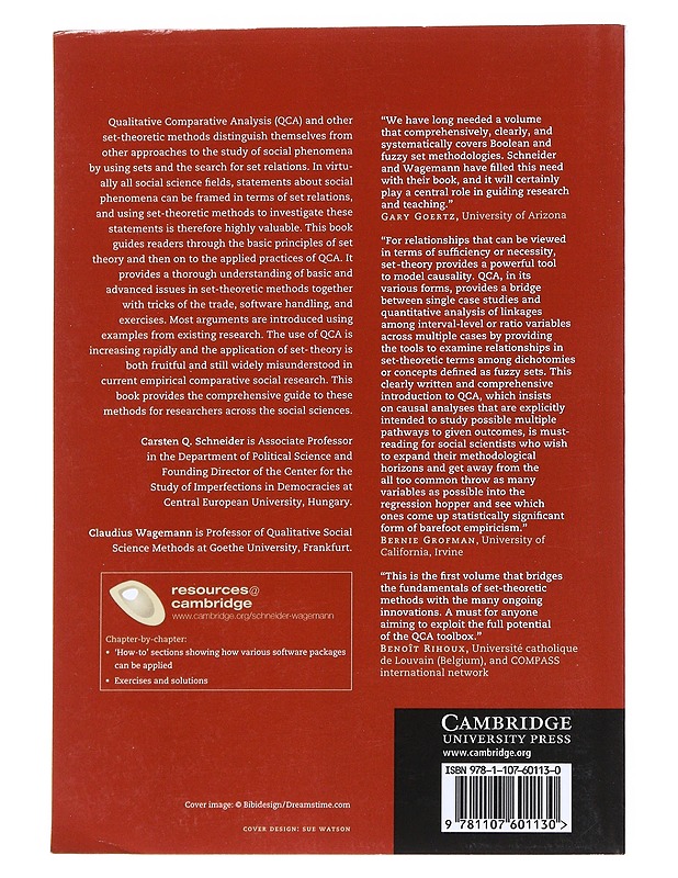 Set-theoretic methods for the social sciences : a guide to qualitative comparative analysis - Schneider, Carsten Q. - Tietokirjat ja oppaat - 10105559407 - 1