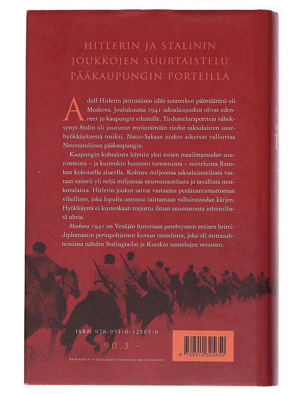 Moskova 1941 - Braithwaite, Rodric - Historiakirjat - 10105559430 - 1