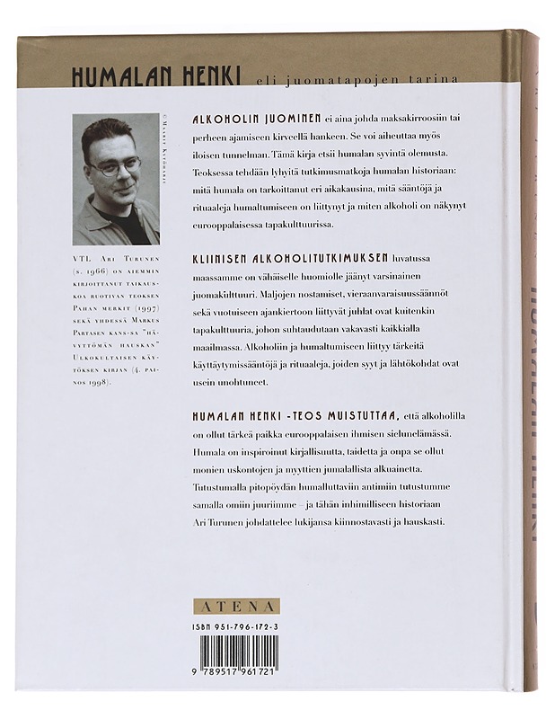 Humalan henki, eli Juomatapojen tarina - Ari Turunen - Historiakirjat - 10105559465 - 1