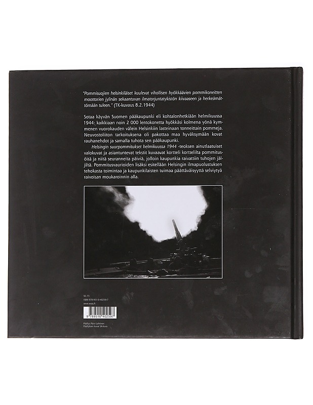 Helsingin suurpommitukset helmikuussa 1944 - Helminen, Martti - Historiakirjat - 10105559501 - 1