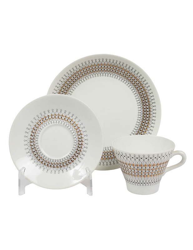 ARABIA Kruunu kahvikuppi, tassi ja pullalautanen - Designsuosikit - 10105559504 - 0
