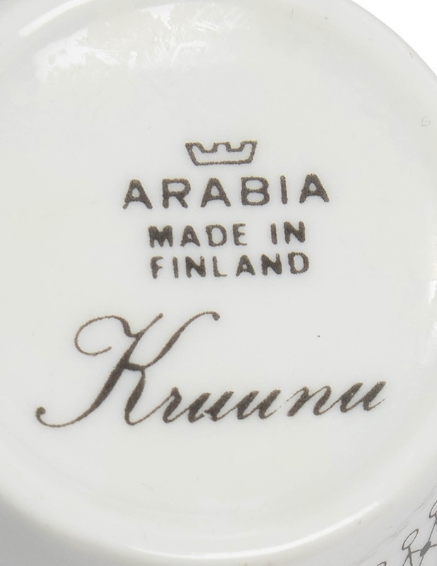 ARABIA Kruunu kahvikuppi, tassi ja pullalautanen - Designsuosikit - 10105559504 - 2