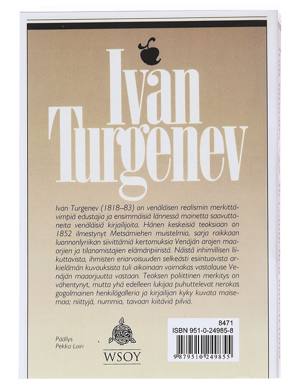 Metsämiehen muistelmia - Turgenev, Ivan - Kirja lahjaksi - 10105559524 - 1